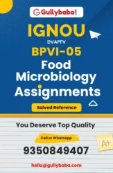 BPVI-05: Food Microbiology