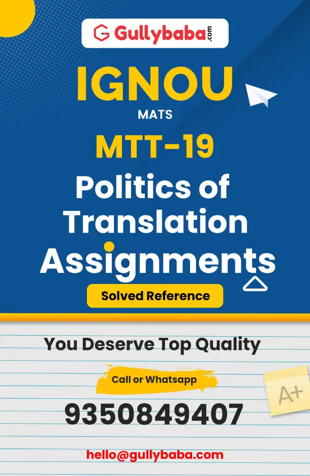 MTT-19 : Politics of Translation