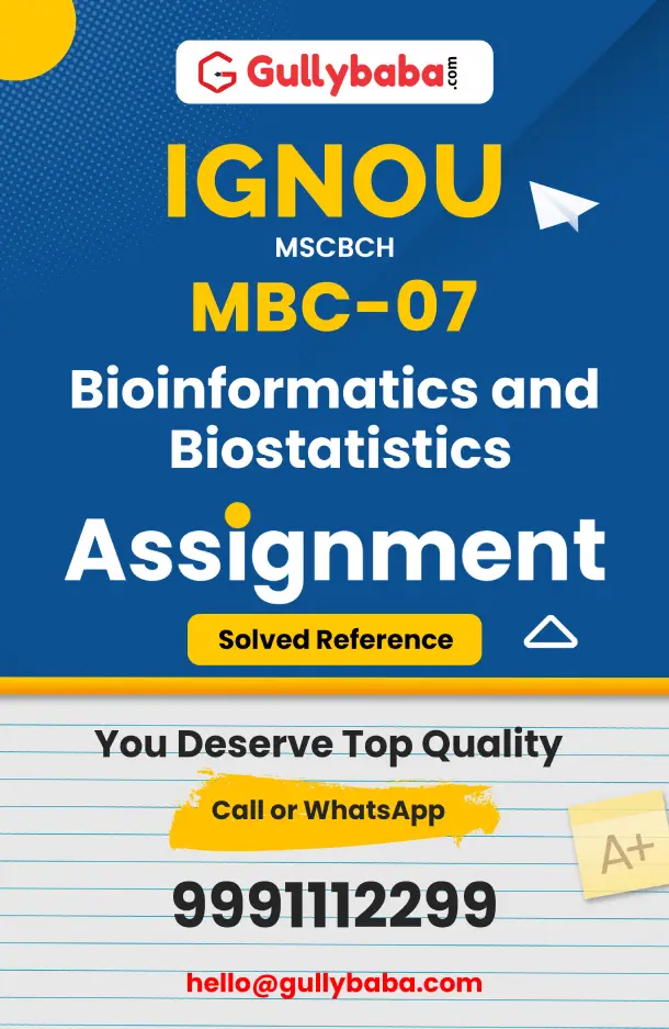 Bioinformatics and Biostatistics