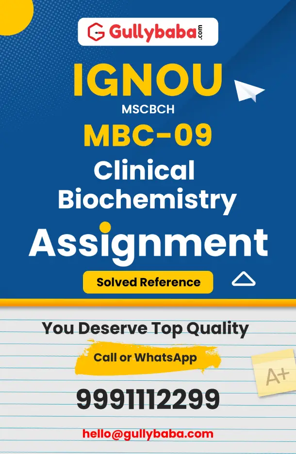 MBC-09 : Clinical Biochemistry