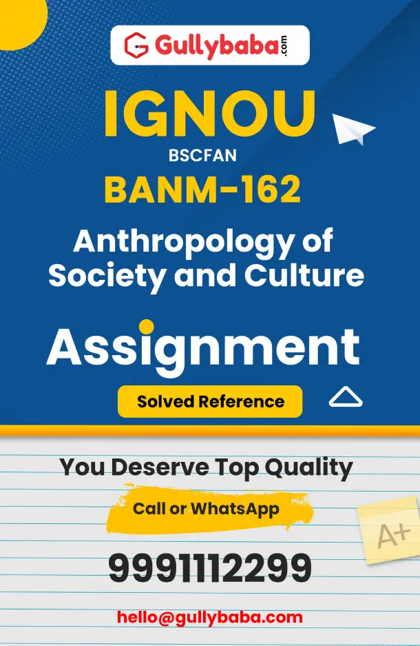 Anthropology of Society and Culture