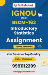 BECM-163: Introductory Statistics