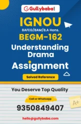 BEGM-162 : Understanding Drama