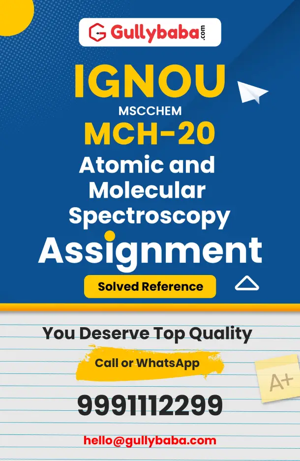 Atomic and Molecular Spectroscopy