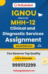MHH-12 : Clinical and Diagnostic Services