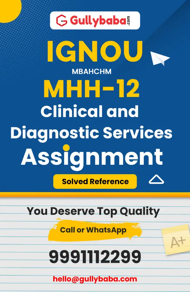MHH-12 : Clinical and Diagnostic Services