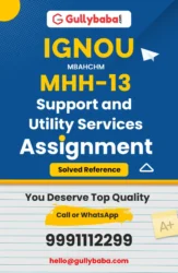 MHH-13: Support and Utility Services