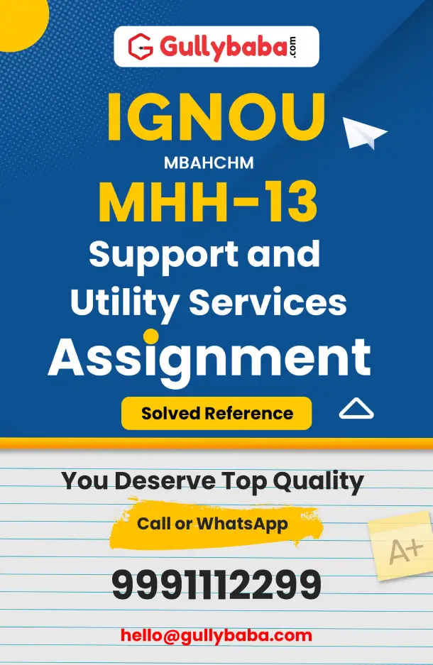 MHH-13: Support and Utility Services