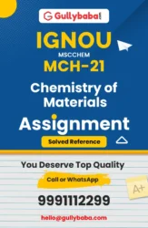 MCH-21: Chemistry of Materials