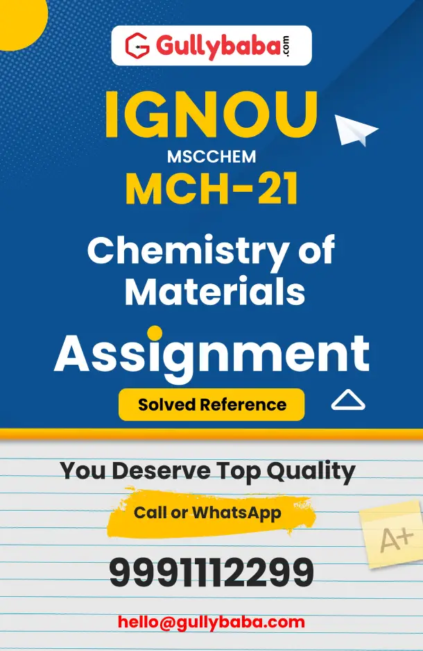 MCH-21: Chemistry of Materials