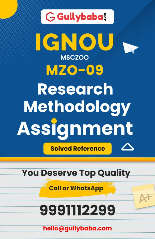 MZO-09 : Research Methodology