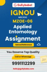 MZOE-06 : Applied Entomology