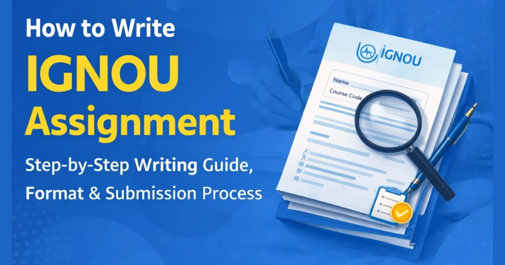 how to write ignou assignment