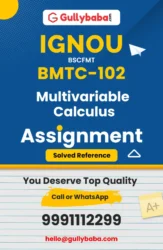 BMTC-102: Multivariable Calculus