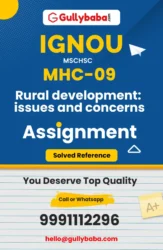 MHC-09 : Rural Development_ Issues and Concerns