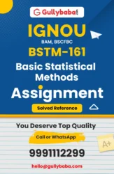 BSTM-161 : Basic Statistical Methods