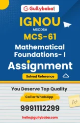 Mathematical Foundations-I