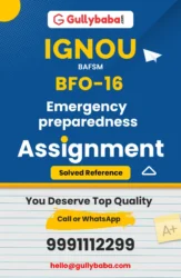 BFO-16: Emergency Preparedness
