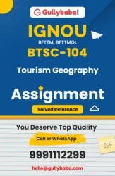 BTSC-104: Tourism Geography