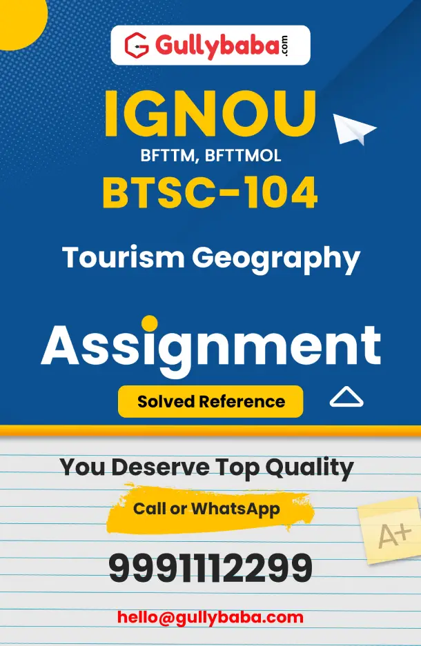 BTSC-104: Tourism Geography