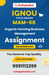 MAM-68: Organic Farming Business Management