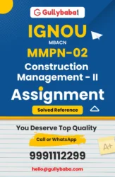 Construction management - II