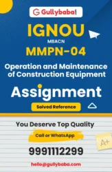 MMPN-04 : Operation and Maintenance of Construction Equipment