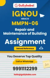 MMPN-06 : Repair and Maintenance of Building