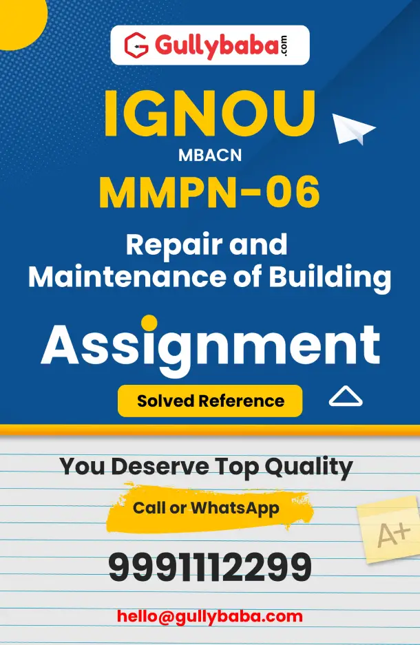 MMPN-06 : Repair and Maintenance of Building